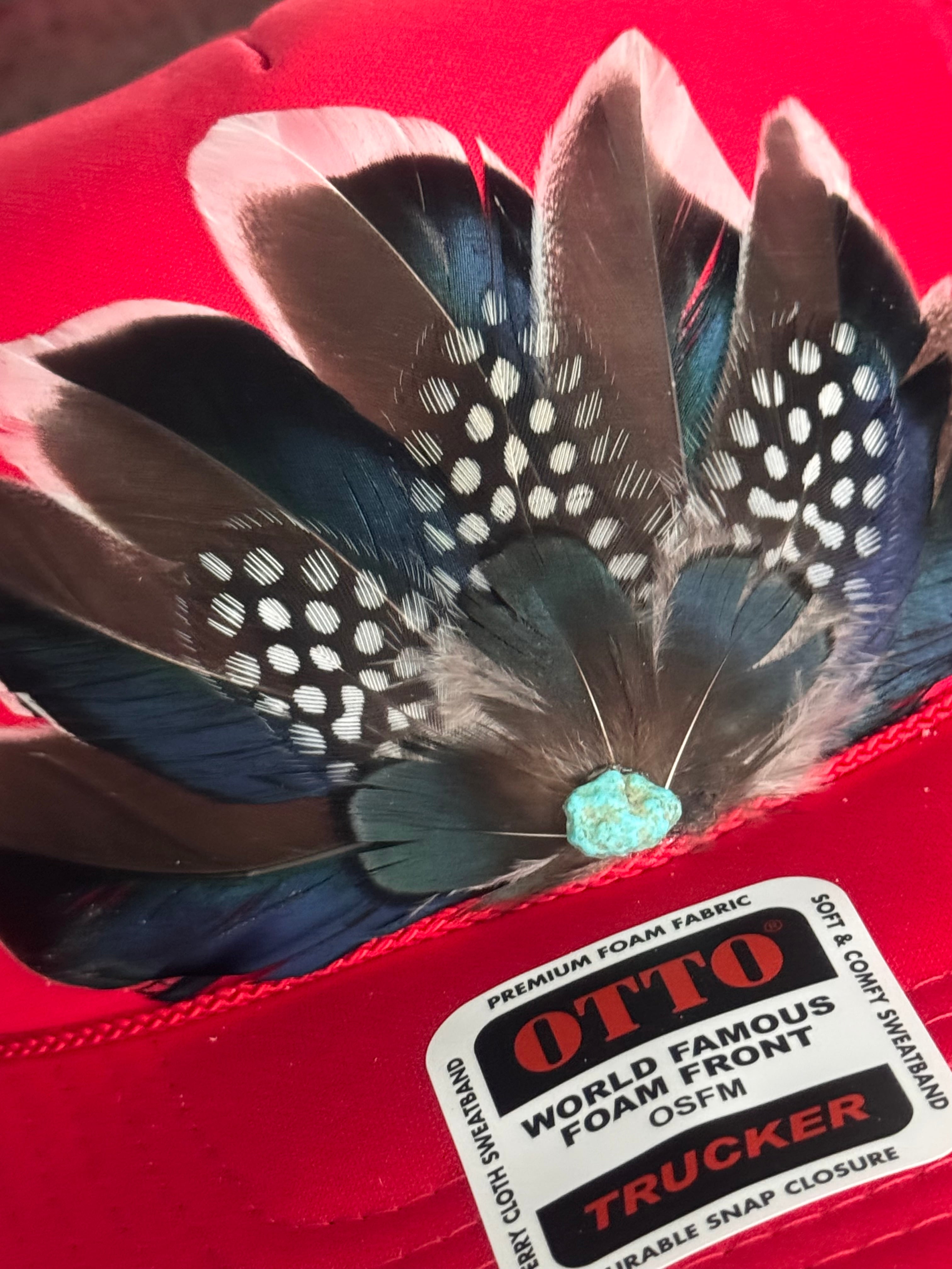 Feather Trucker Hats