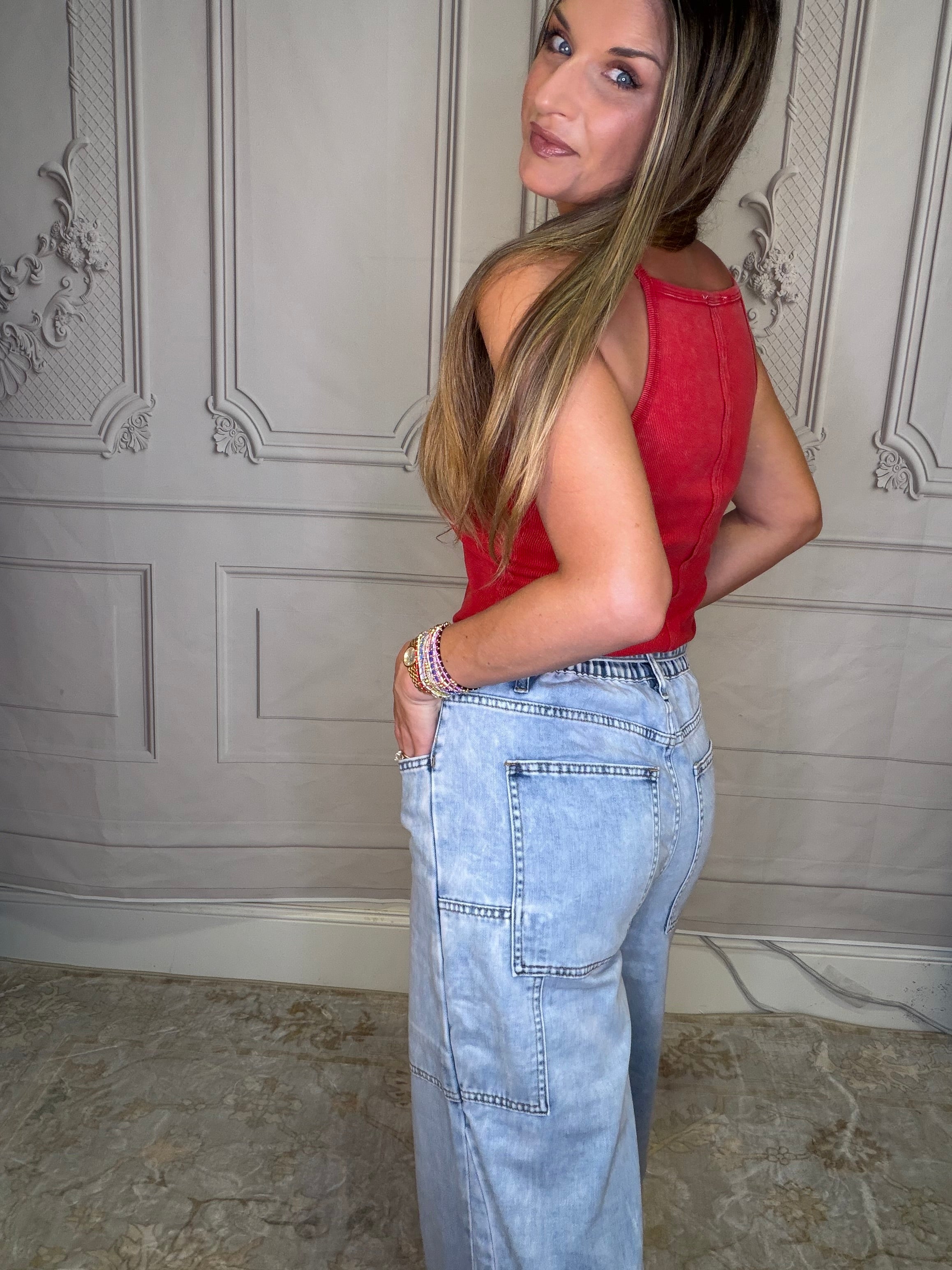 JOVIE TIE WAIST JEANS