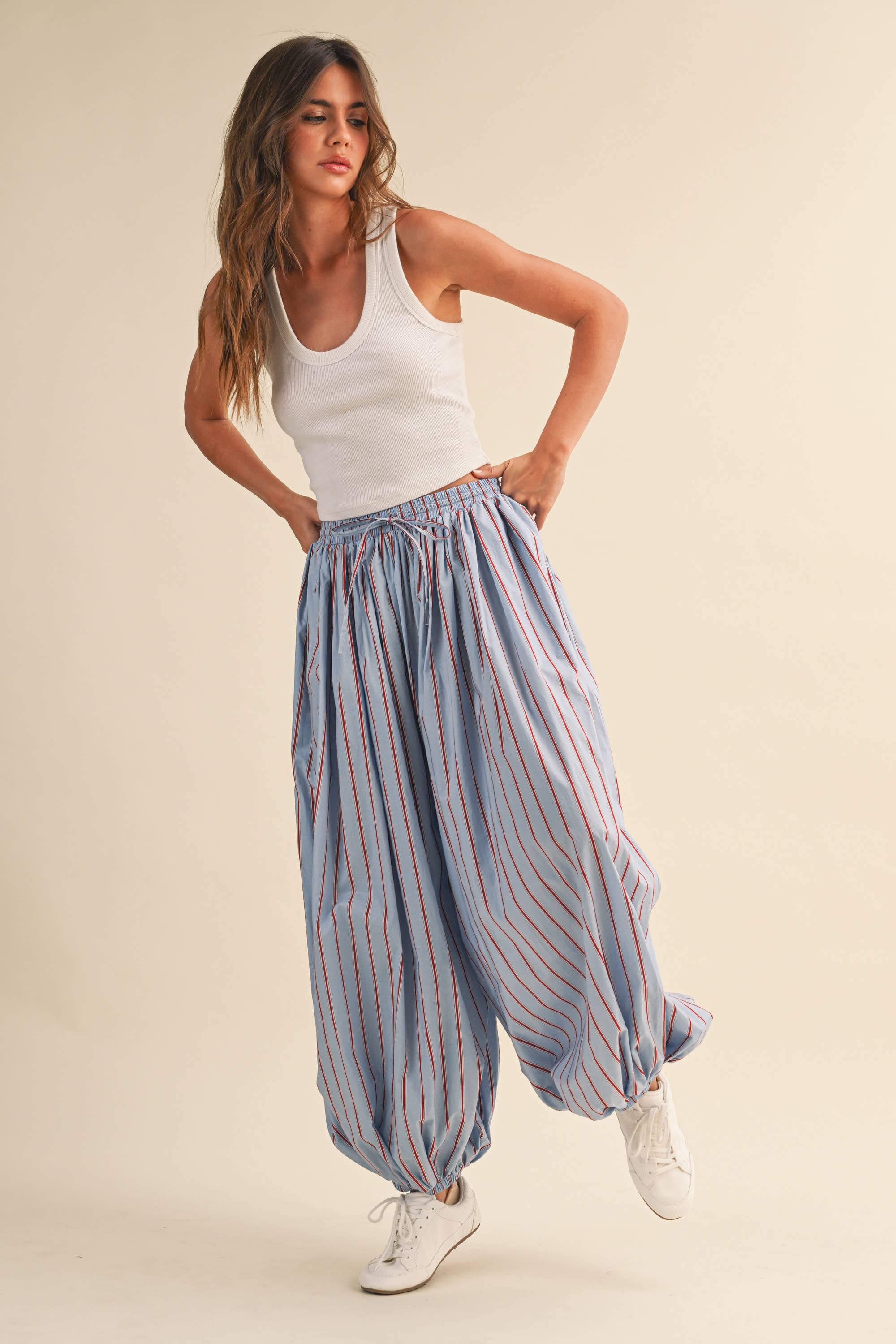 Oxford Balloon Pants