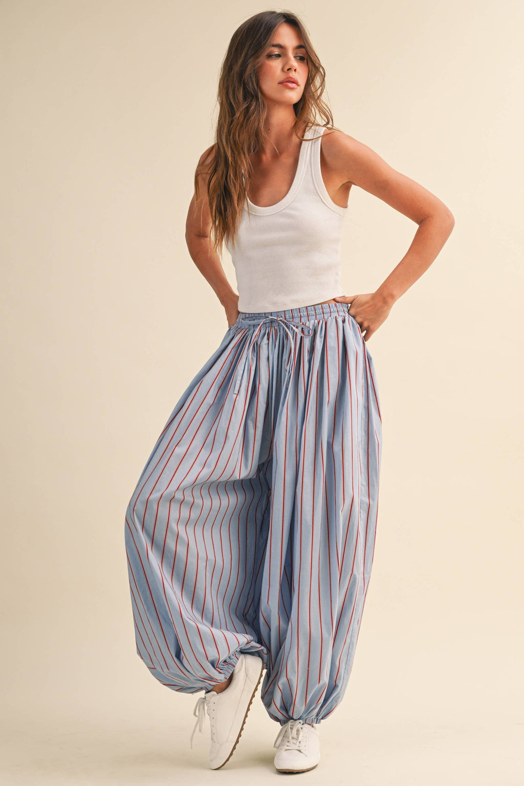 Oxford Balloon Pants