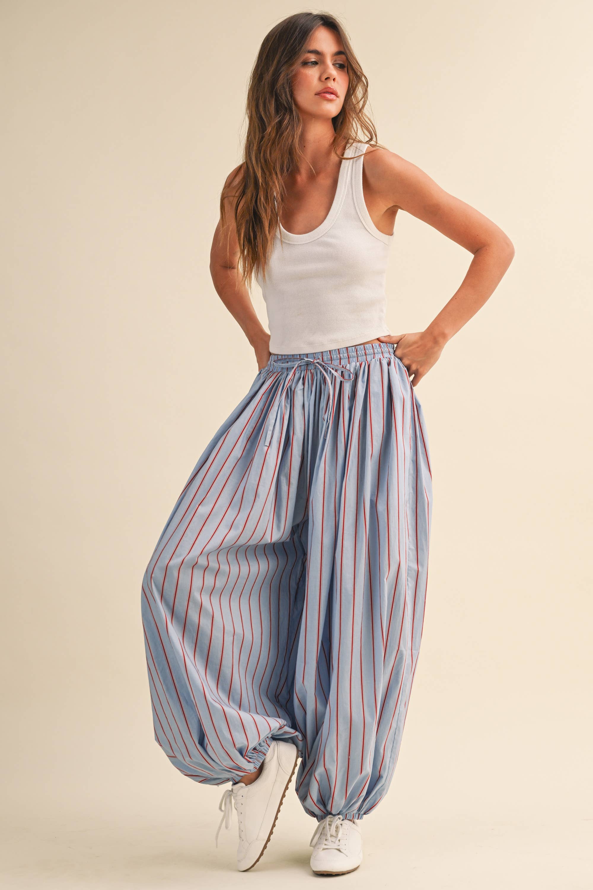 Oxford Balloon Pants