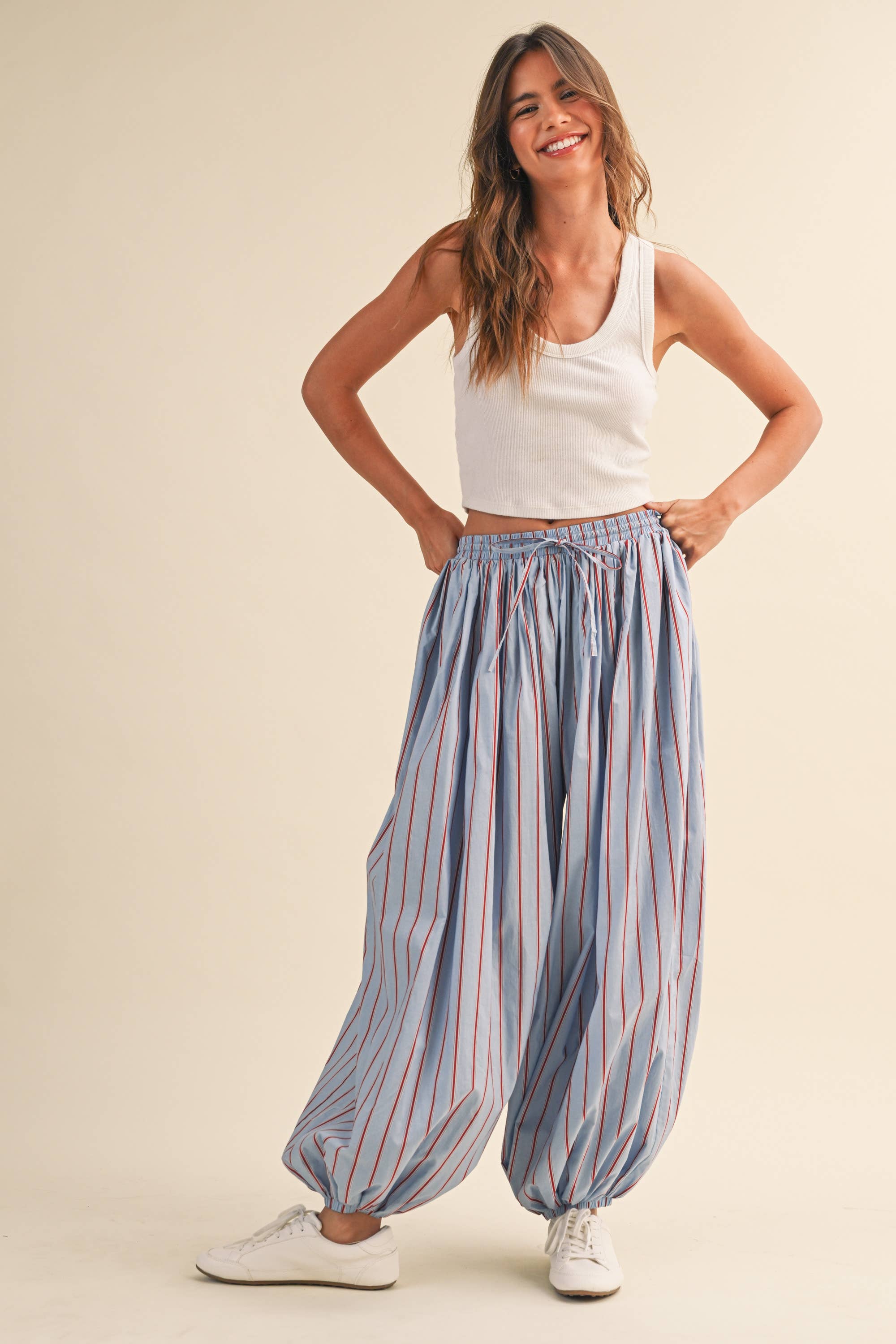 Oxford Balloon Pants
