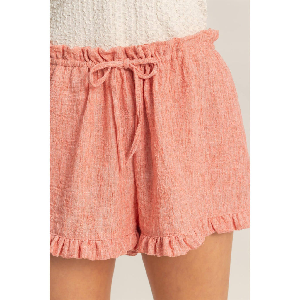 Peachy Ruffle Shorts