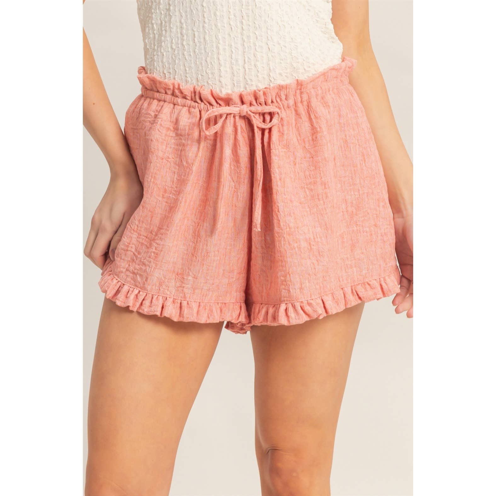 Peachy Ruffle Shorts