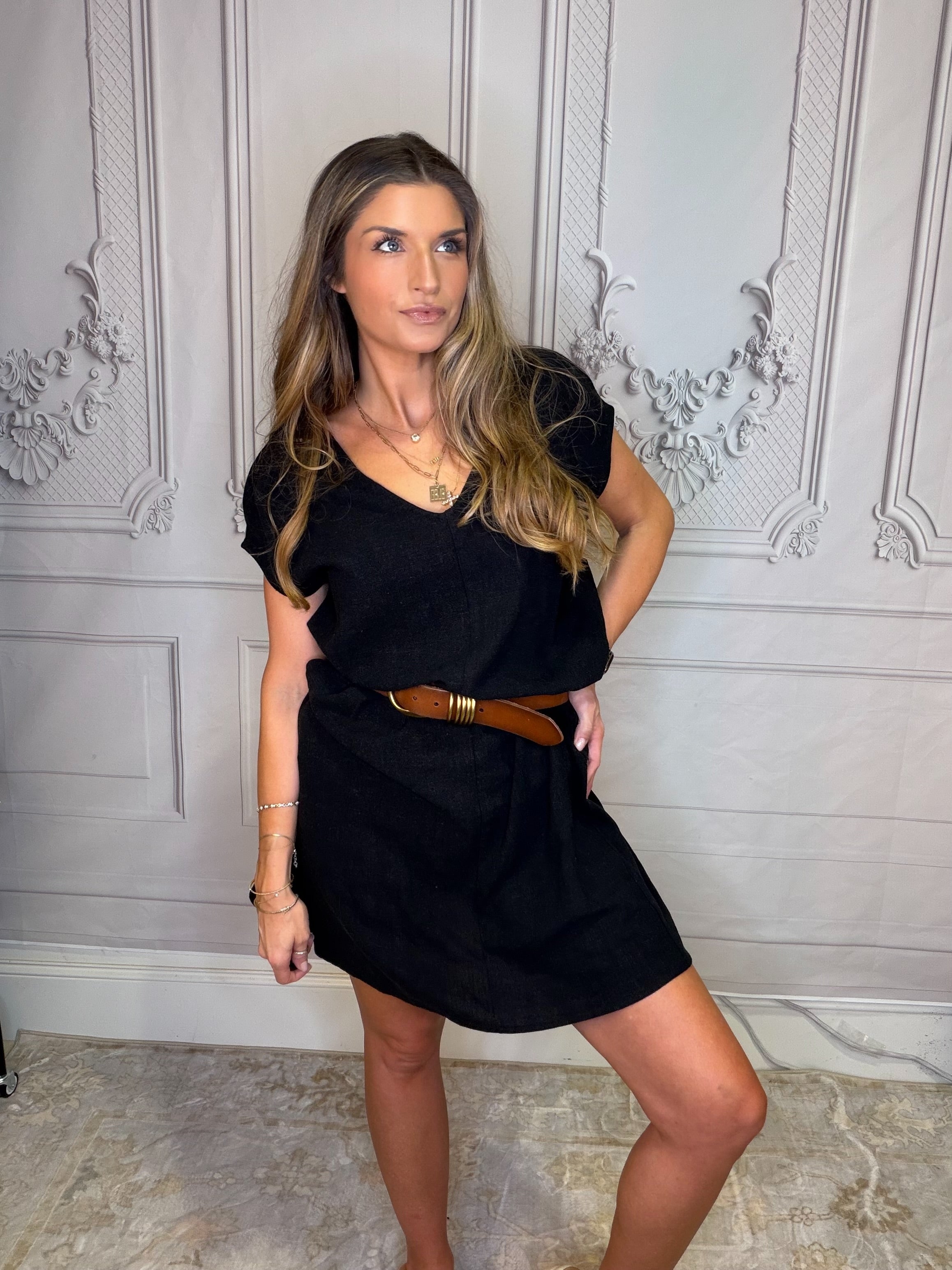 Summer's Linen Day Dress