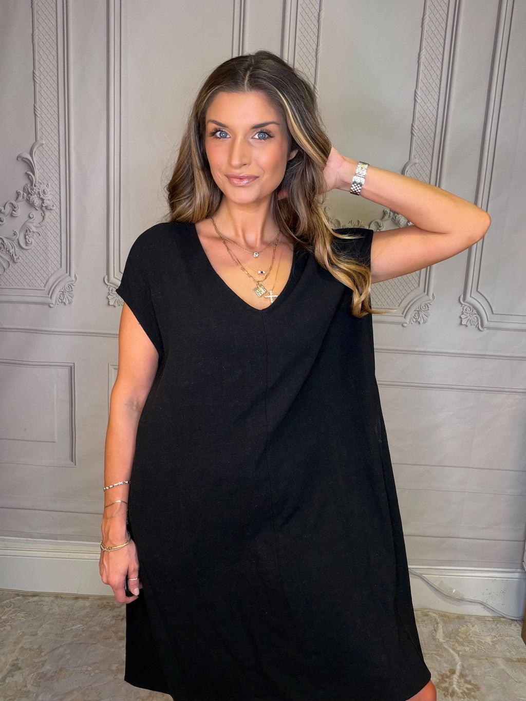 Summer's Linen Day Dress