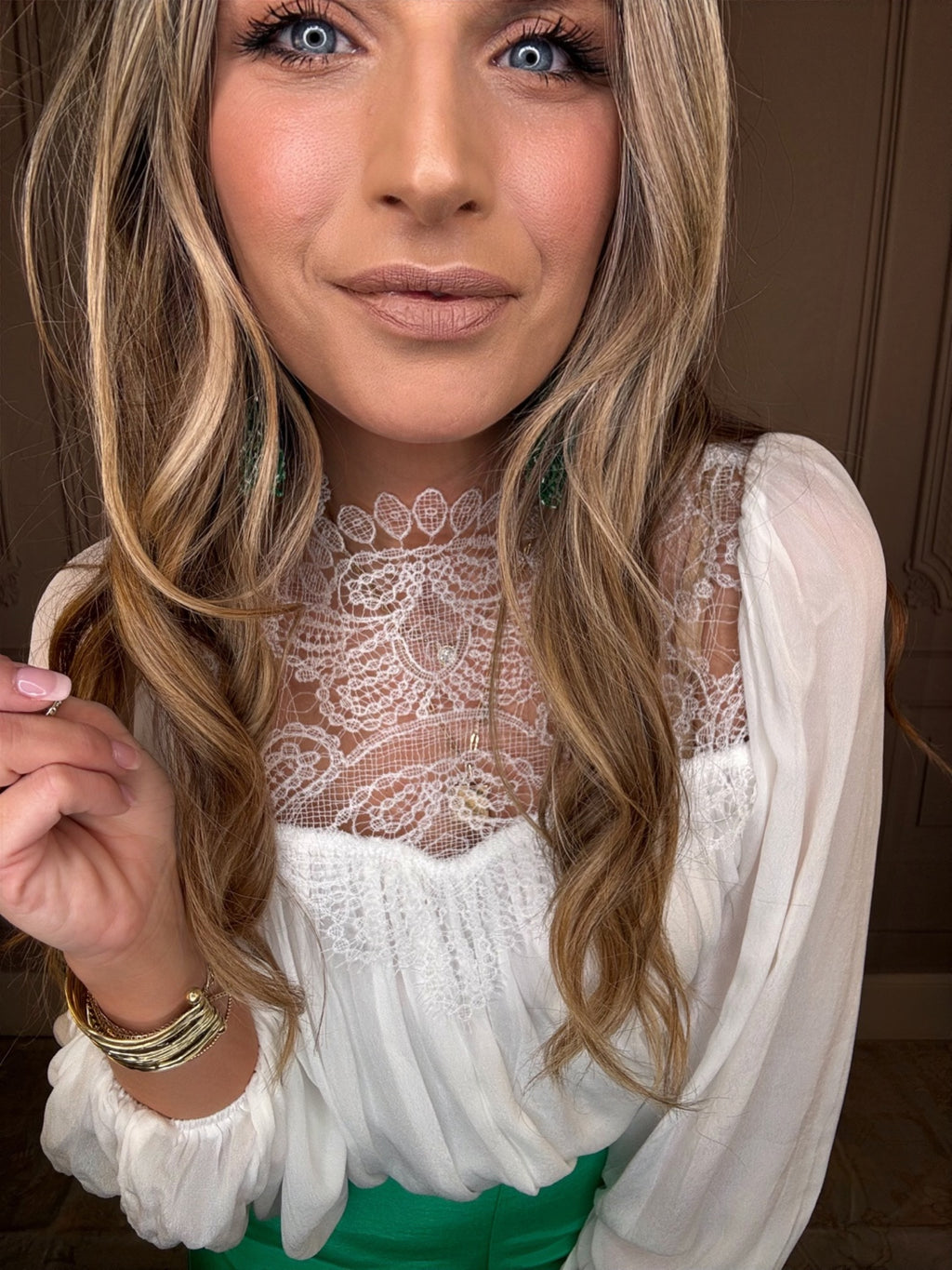 Laced Up Blouse