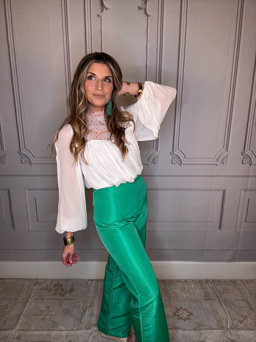Laced Up Blouse