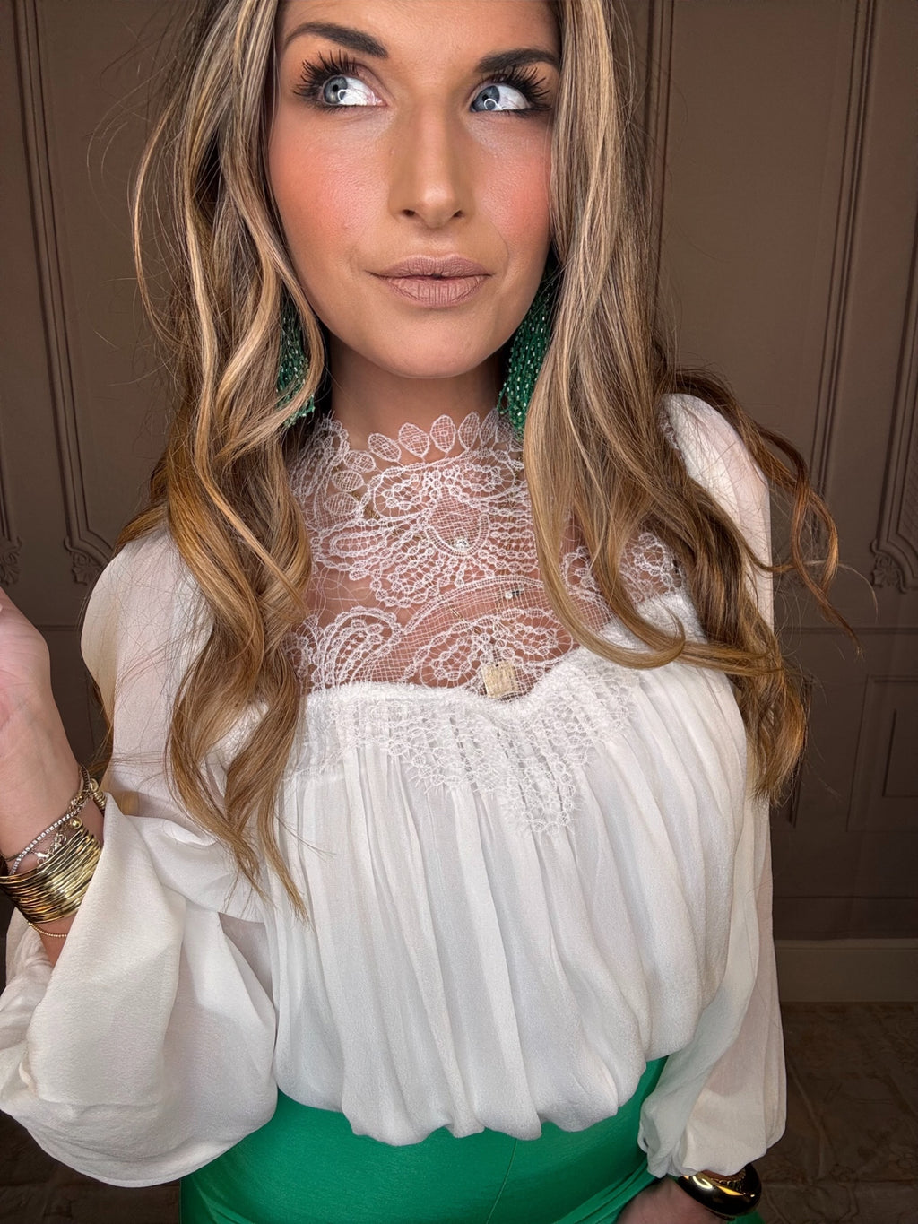 Laced Up Blouse