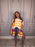 Sherbert Stripe Open Knit