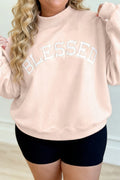 Blessed Oversize Mock Neck