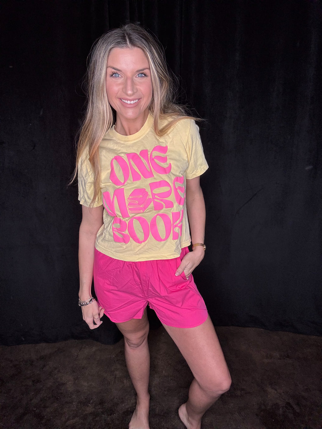 One More Book Crop Tee