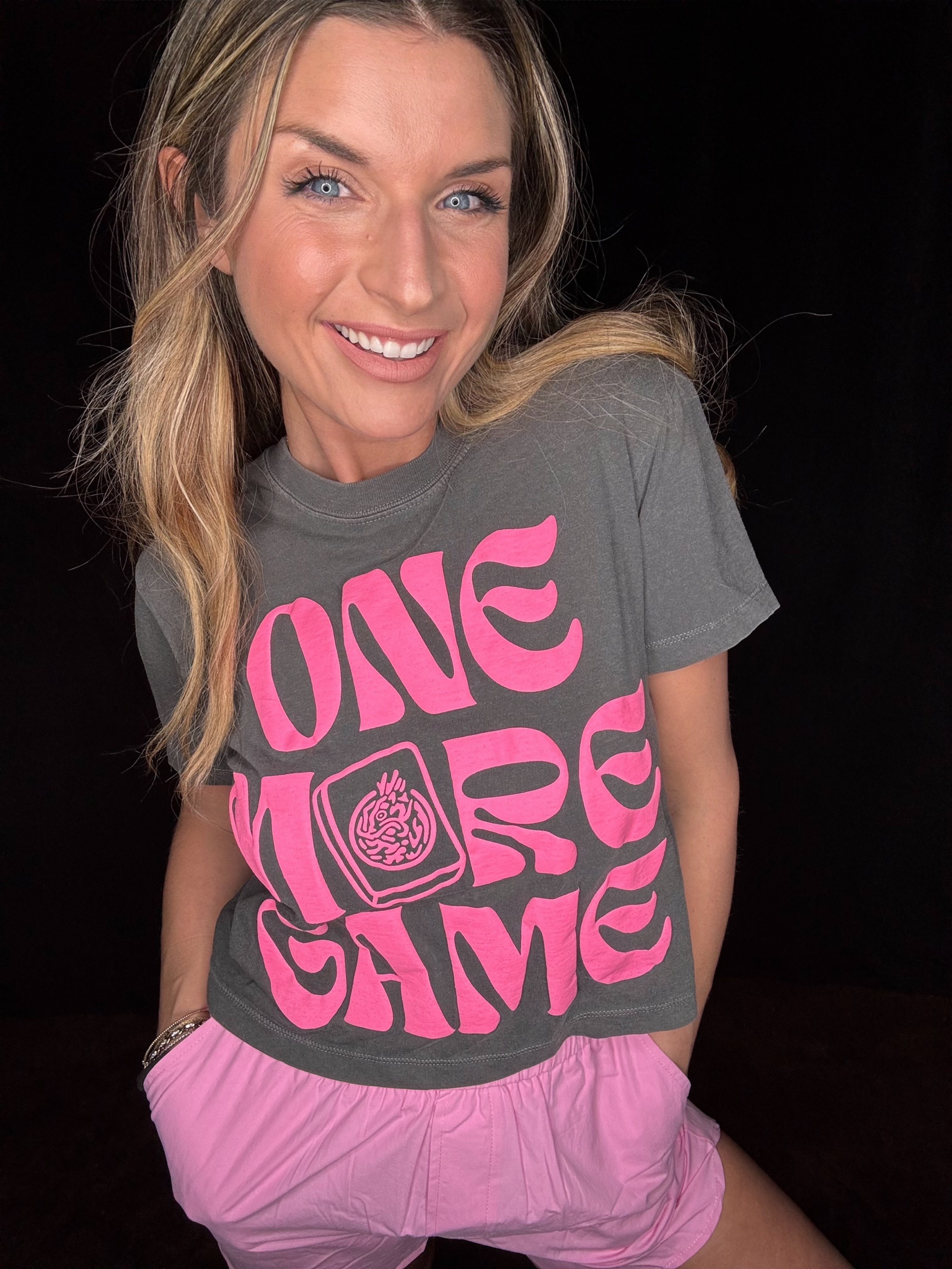 One More Game Crop Tee