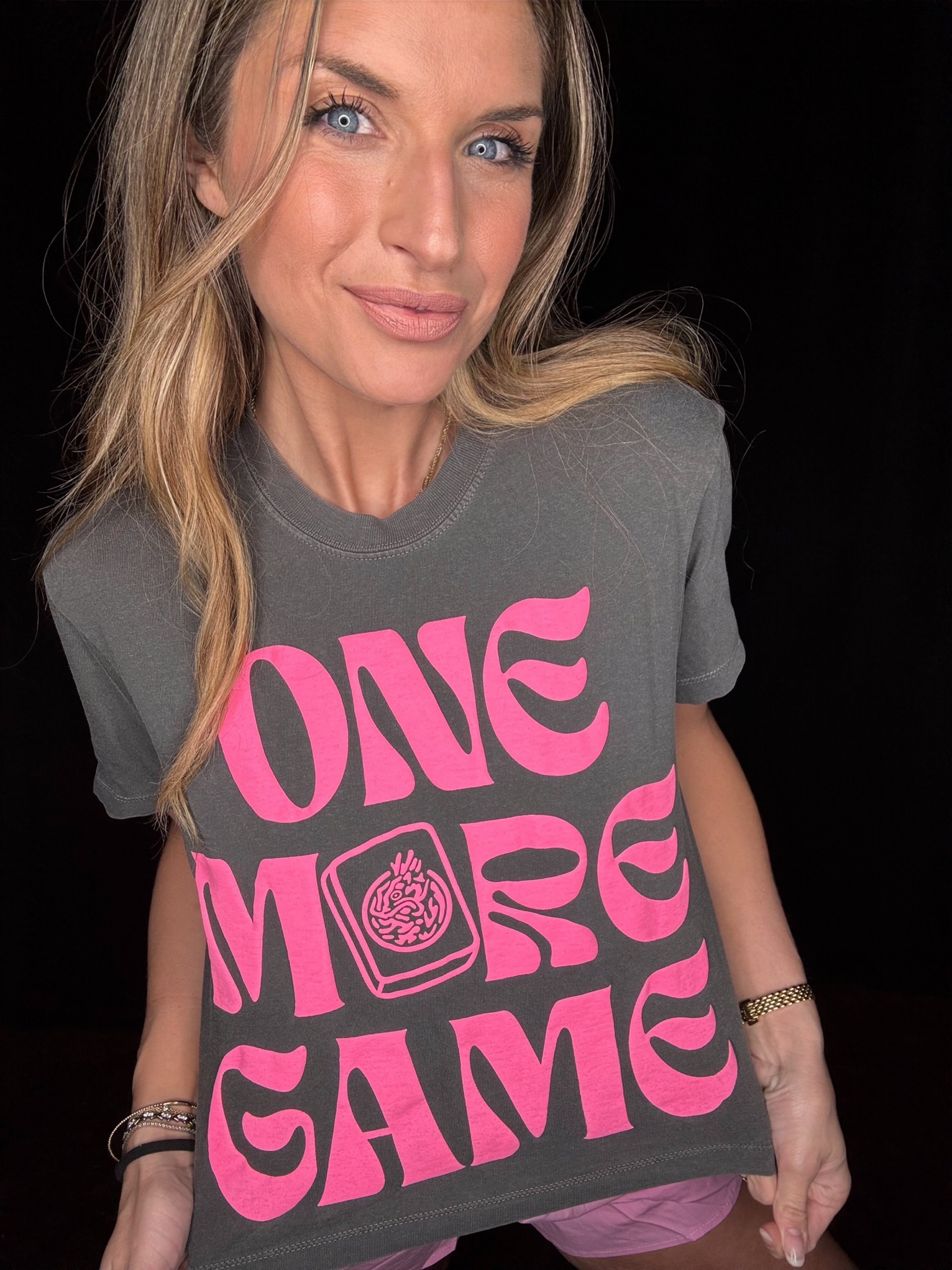 One More Game Crop Tee