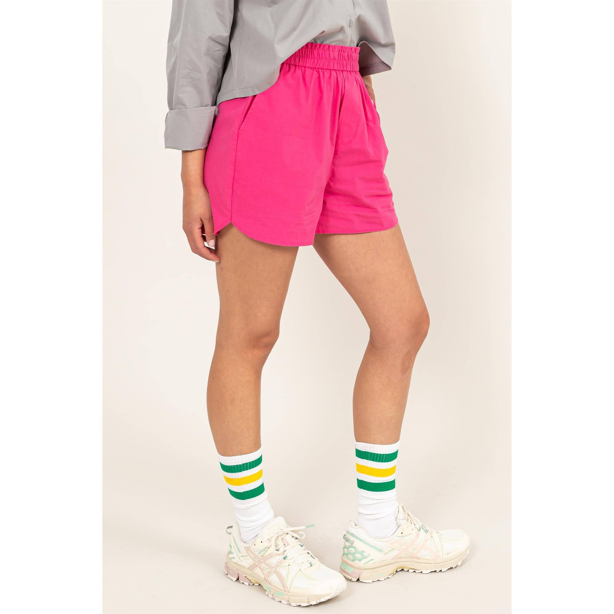 Poplin High Waist Shorts