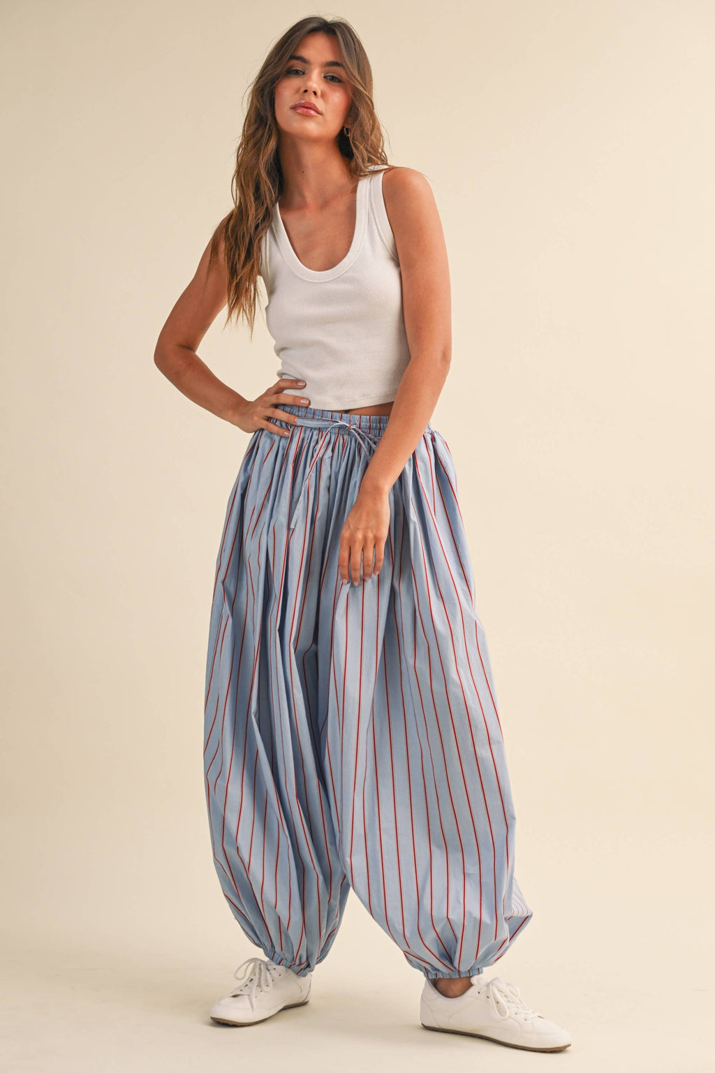 Oxford Balloon Pants