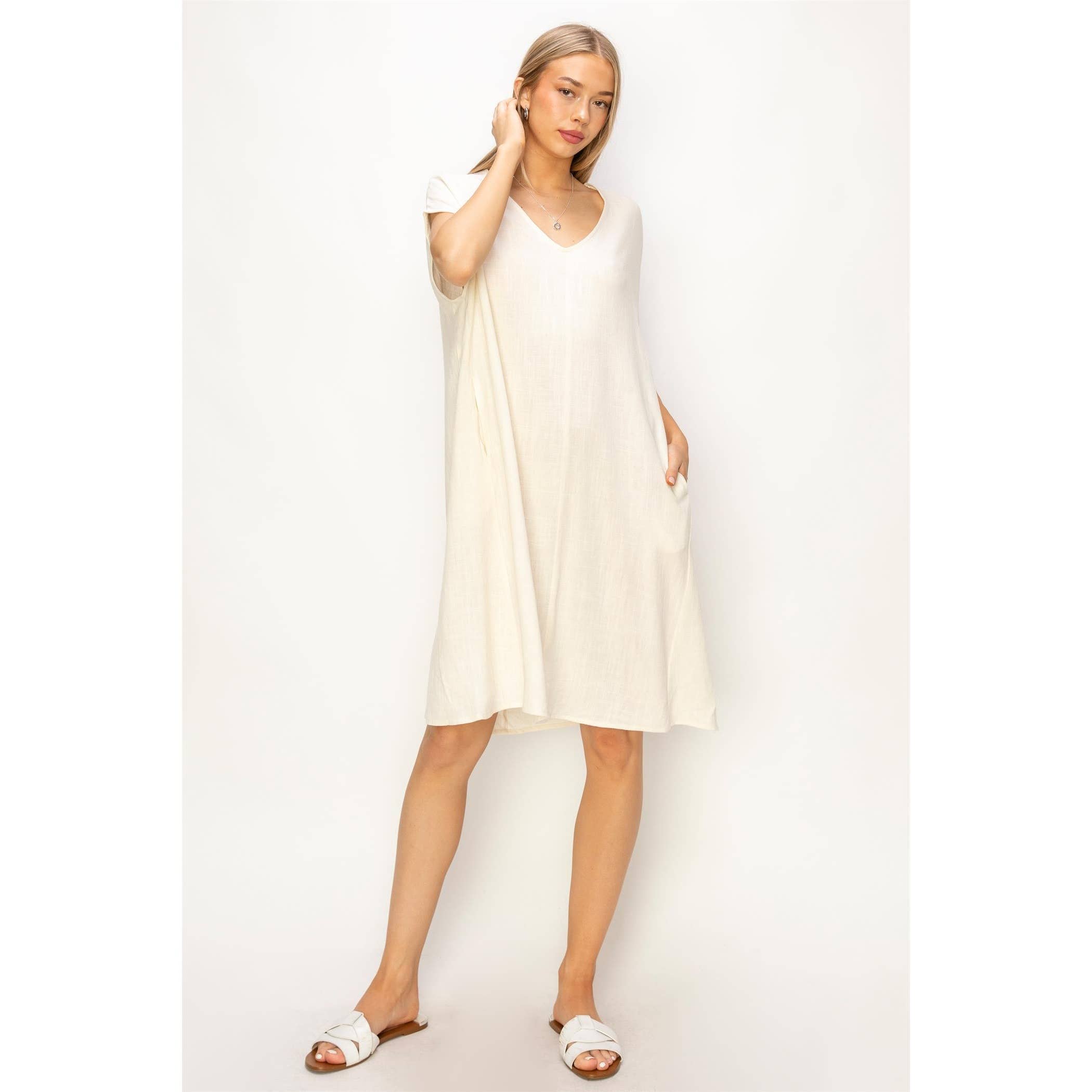 Summer's Linen Day Dress