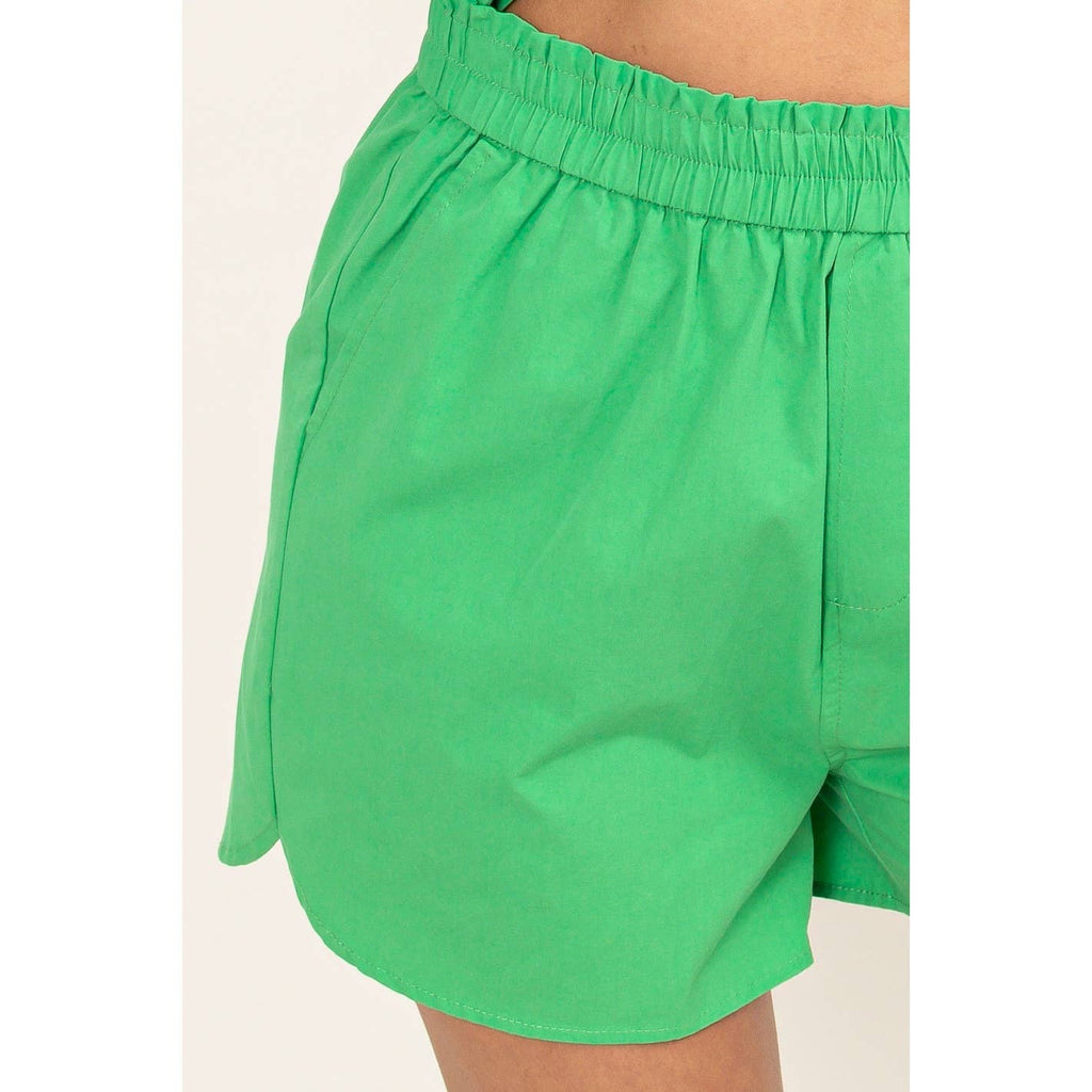 Poplin High Waist Shorts